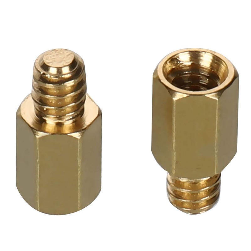 HanTof 6-32 Brass Motherboard Standoffs,ATX Case Standoffs, ATX Standoff for
