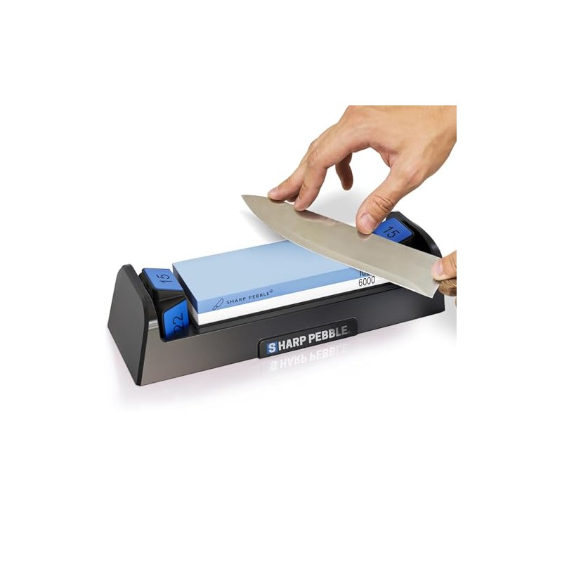 Sharp Pebble Complete Whetstone Knife Sharpening System – 1000/6000 Grit