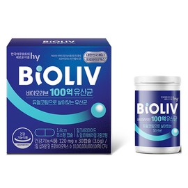 BioLive 10 Billion Probiotics, 30 Tablets, 1 Pack / 바이오리브 100억 유산균, 30정, 1개