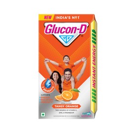 Glucon-D Instant Energy Health Drink Tangy Orange - 1kg Refill with free bottle