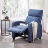 Yaheetech Home Theater Seating Fabric Recliner Chair Modern Single Living