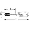 KS Tools 201.1228 Kupferrohr-Innenbürste, 28 mm