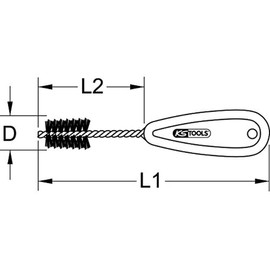 KS Tools 201.1228 Kupferrohr-Innenbürste, 28 mm