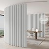 Jilron Room Divider Curtain Ceiling Curtain Track Set for Blackout