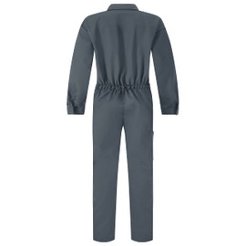 BWOLF Bravo Boiler Suit Overalls Men Work Utility & Safety Coveralls with Multifunctional 6 Pockets and Zipper, Gray, L