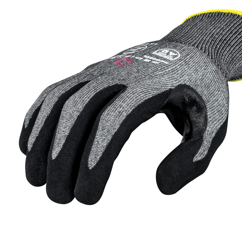 Radians Unisex Touchscreen Cut Level A9 Sandy Foam Nitrile Coated