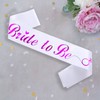 KETAOO Bride to Be Sash, Hot Pink Bachelorette Sash for