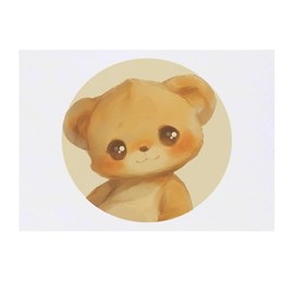 'Cute Brown Teddy' Temporary Tattoo - Water Resistant, Skin-Safe, Non-Toxic Transfer (TO00082661)