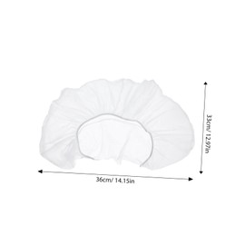 PACKOVE 50pcs Disposable Shaped Headrest Covers Elastic Massage Table Covers for Spa and Beauty Salons Non Woven Secure Fit for Various Pillow