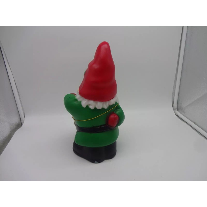 Holiday Time Christmas 11" Blow Mold Tabletop Gnome Lights Up