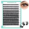 Bodermincer 120 Racimos/Caja De Racimos Anchos Con Efecto 3D, Pestañas
