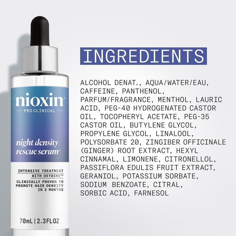 Nioxin Night Density Rescue Serum Overnight Hair Thickening Serum 70ml