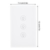Smart Light Switch APP Control 3 Way Tempered Glass Panel