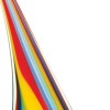 Homeroots 14" Clear Red Blue Yellow Murano Glass Sailboat Tabletop