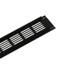 60x300mm Air Vent Cover - Aluminium Ventilation Grille - Black