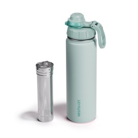 Vesmoon Vessence - Botella infusora de té de acero inoxidable de 24 onzas para té de hojas sueltas, agua, hierbas, frutas - Con aislamiento de triple 