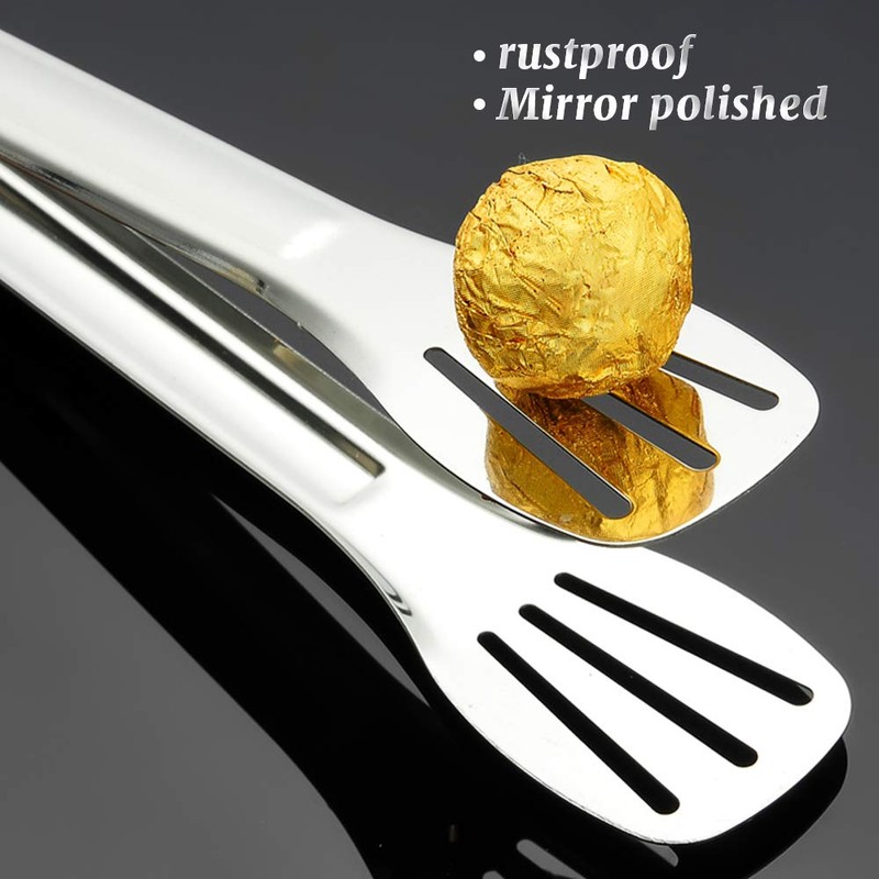 Dylan-EU Pack of 4 Barbecue Tongs 9 Inch Kitchen Tongs