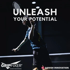 GRIPFIXER Badminton Ensures The Correct Grip The Ultimate Training Equipment & Teaching Aid Danish Innovation Small-Right
