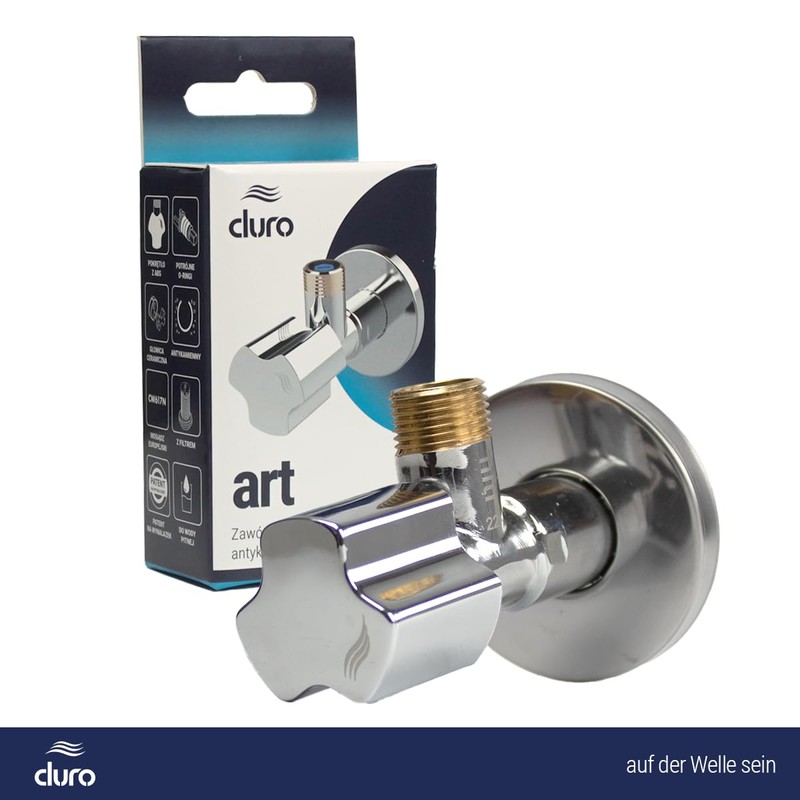 DURO ART Angle Valve 1/2 Inch Self-Sealing - Tap Washing