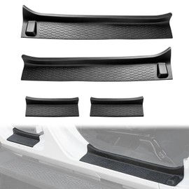 YEBOOCA Door Sill Guards Kit fits 2018-2026 Wrangler JL JLU, Door Entry Guards fits Jeep 2020-2026 Gladiator JT (4-Door 4pcs)