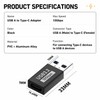 USB 3.2 to USB C Adapter 4-Pack,10Gbps High-Speed Type-C to