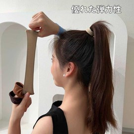 DEVENTORZ Hair Rubber Elastic Hair Elastic Hair Elastic Hair Elastic Hair Wide Hair Elastic Band Seamless Rubber Band Rubber Band Ponytail Hair Elastic Korean Style Solid Color Simple Cute Cute
