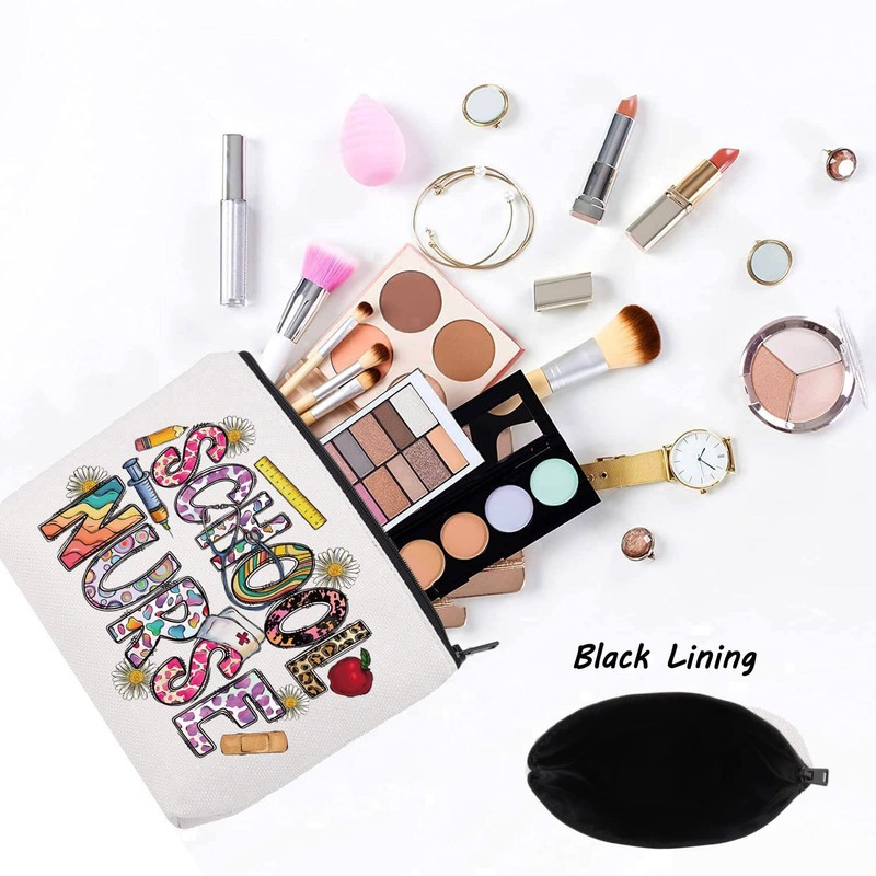 LEVLO School Nurse Cosmetic Bag Graduation Gift For Nurse School