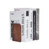 Pandapark Wood,Non-Skid Bookend for Shelves,Heavy Duty,Book Stand for CDs,1 Pair