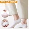 Caudblor Men No Show Mesh Cotton Socks Breathable Lightweight Non