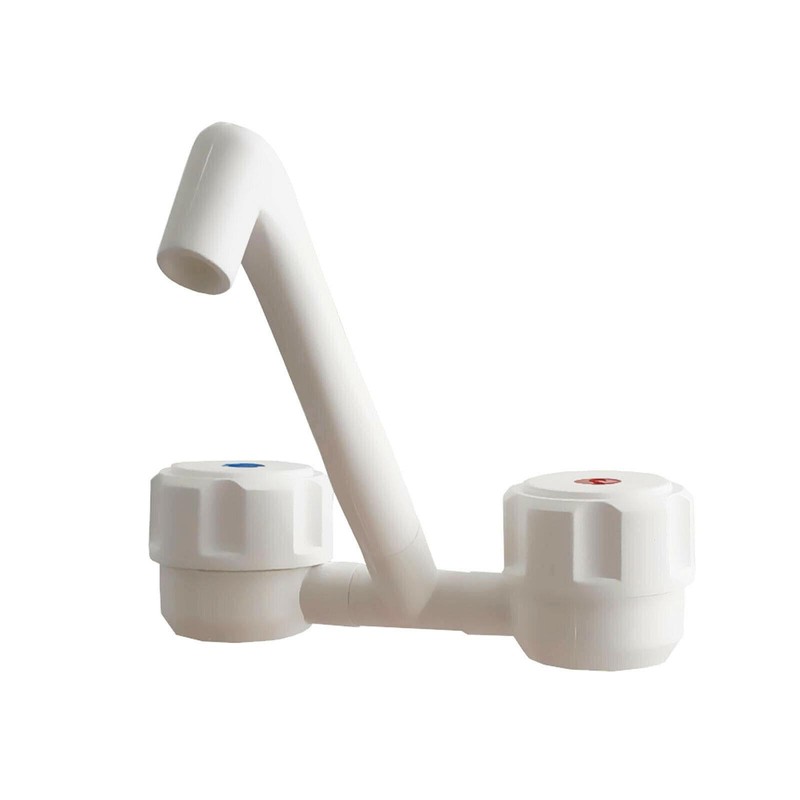 Caravan Water Tap Mixer Hot & Cold Folding Spout 12V
