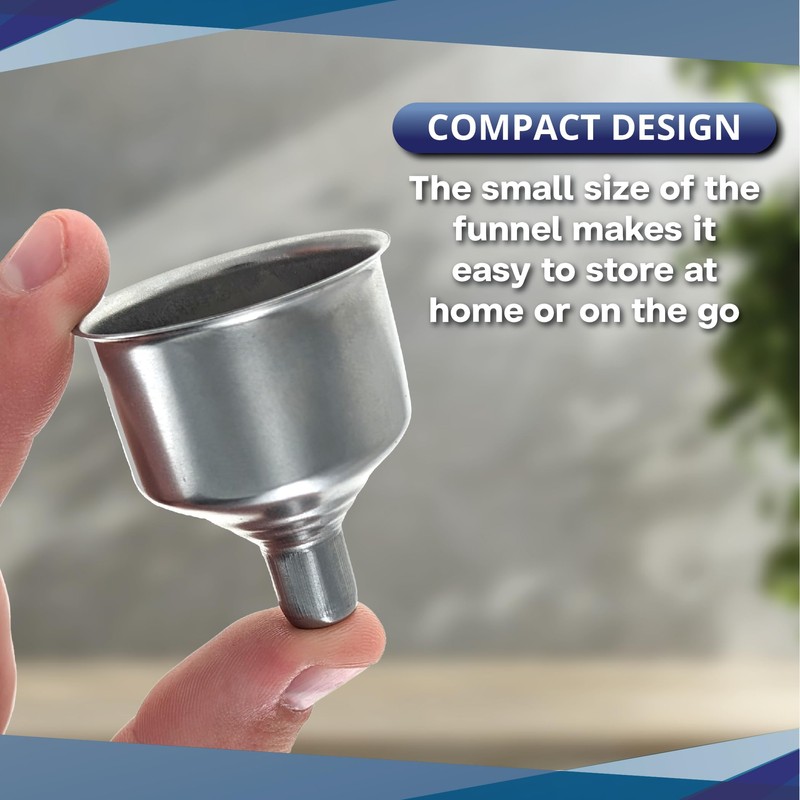 SE Stainless Steel Funnel for Flasks Bottles and Mini Bottles,
