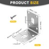 sourcing map 4Pcs Adjustable L-Shape Corner Brace, 70 x 70