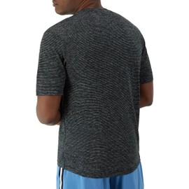 Champion, Novelty Sport, Wicking, Anti-Odor Lightweight Men's T-Shirt, Black Heather C Logo, X-Large