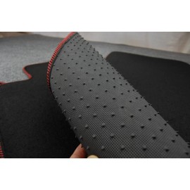 SDeelCase OE 4 Pcs Factory Fitment F&R Black Carpets Floor Mats For 08-12 Nissan Altima