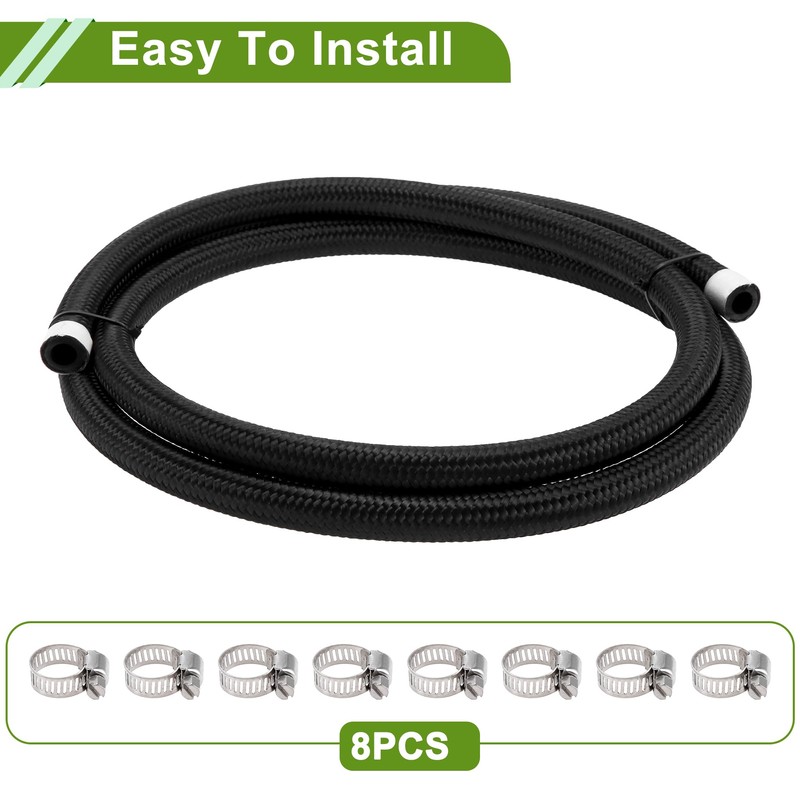 X AUTOHAUX 5/16" Fuel Line Kit 6ft Vacuum Hose Automotive