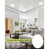 6PACK LED Flush Mount Ceiling Light, 3000K-4000K-6500K & 100W Equivalent