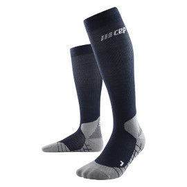 CEP HIKING LIGHT MERINO SOCKS REDESIGN for Men, Long Hiking Socks with Activating Compression, Trekking Socks for Light Legs, blue
