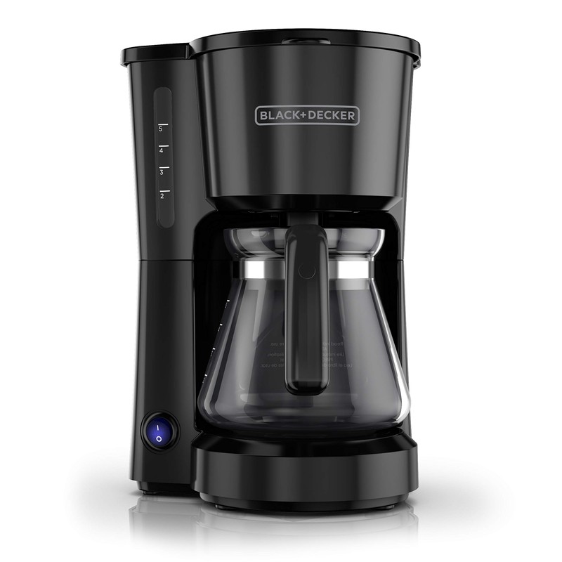 BLACK+DECKER CM0700B 4-in-1 5-Cup Coffee Station Coffeemaker, Light Black