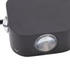 4 Sided Luminous Wall Lamp Double Head Waterproof LED White