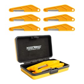 MusicNomad 6 pc. Acoustic Guitar Diamond Coated Nut File Set - Light/Medium Strings (MN670)