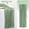 16 Pack Sage Green Cheesecloth Gauze Table Runner - 21.5