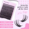 Lash Clusters 40D Wispy Individual Lashes 280PCS D-Curly Volume Lash