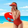 5Pcs Lifeguard Costume Set, Life Guard Costume Accessories with Red