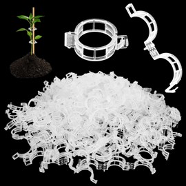 DTXYBC Pack of 200 Plant Clips, Tomato Clips, Reusable Plant Clips, Tomato Trellis, Plastic Tomato Clips for Tomatoes, Cucumbers, Flowers, Peas and Other Trellis Plants