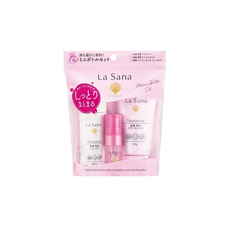 La Sana Damage Hair Care Mini Bottle Set Approximately 5-Day