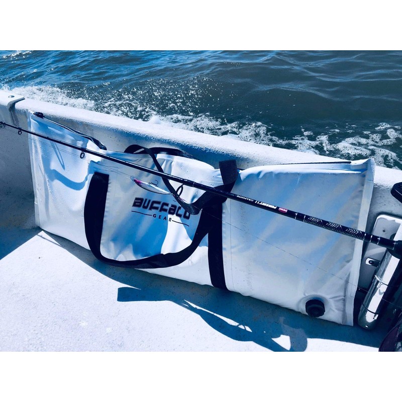 Buffalo Gear Insulated Fish Cooler Bag 48x18 Inch, Portable Fish