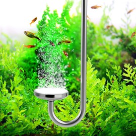 Hygger CO2 Stainless Steel CO2 Diffuser Atomizer Used for Aquarium Plants，Water Grass Tank,Fine and Uniform Bubbles, Durable and Not Easy to Rust (L(35cm))