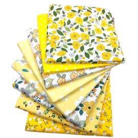 Qivine Pack of 8 Cotton Fabric Sold by the Metre, 50 x 50 cm Fabrics for Sewing Quilting, Pure Patchwork Fabric Package for DIY, Crafts, Scrapbooking