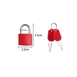 Mini Security Padlock with Key, 4 Pcs Colorful Copper Suitcase Locks with Keys Use for Lock Backpack, Computer Bag, Toolbox, Padlock