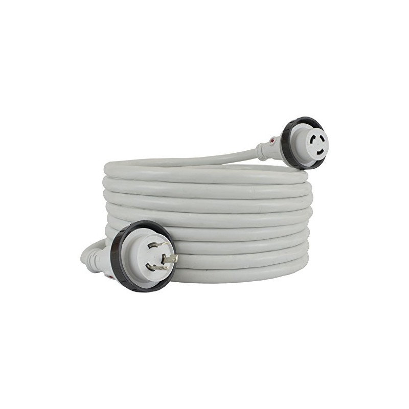 Conntek 17101-012RE 30Amp NEMA L5-30p to NEMA L5-30R Marine Shore